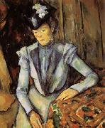 Paul Cezanne Ld Dame en bleu oil painting picture wholesale